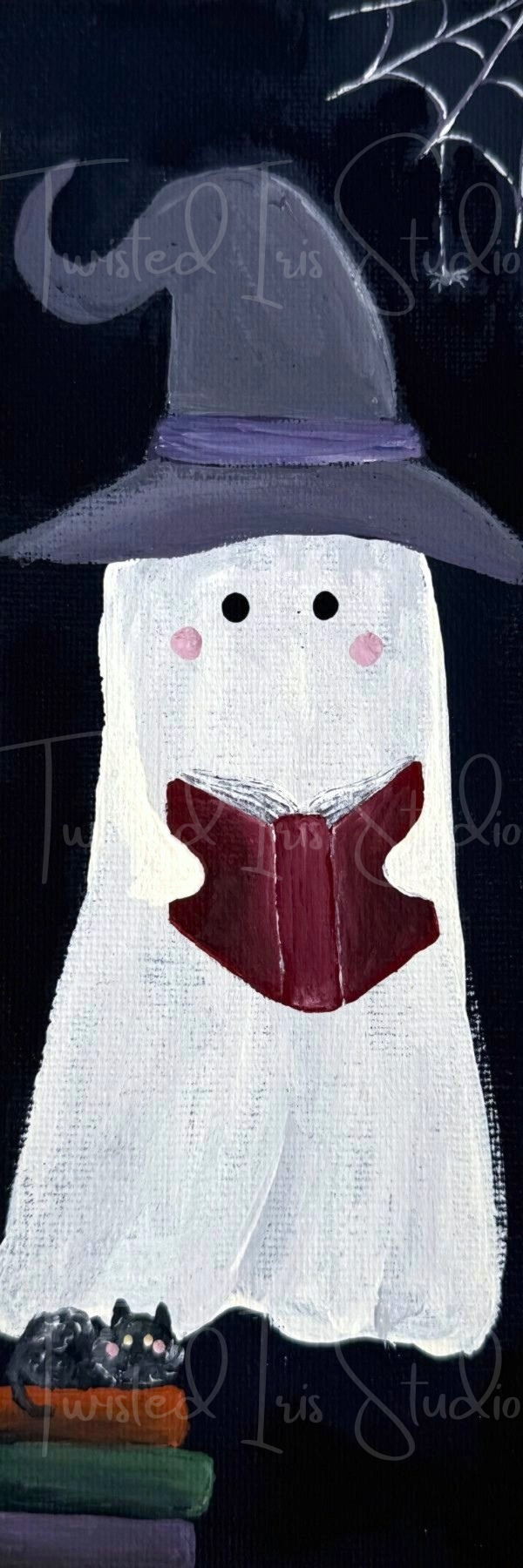 Ghosty & Hex: Midnight Reading – 2x6 Bookmark