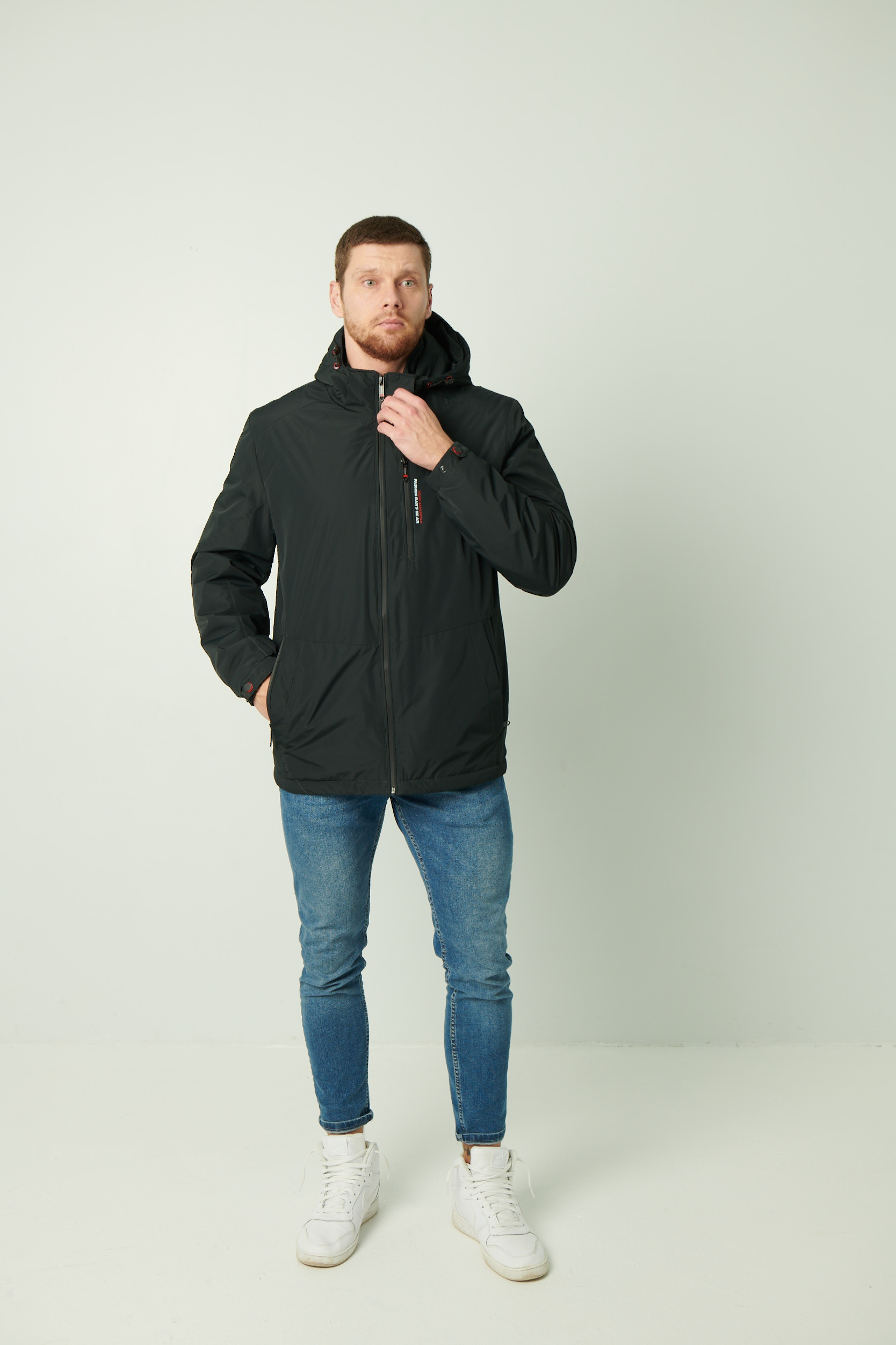 Demisezoninė tamsiai mėlynos spalvos striukė 308