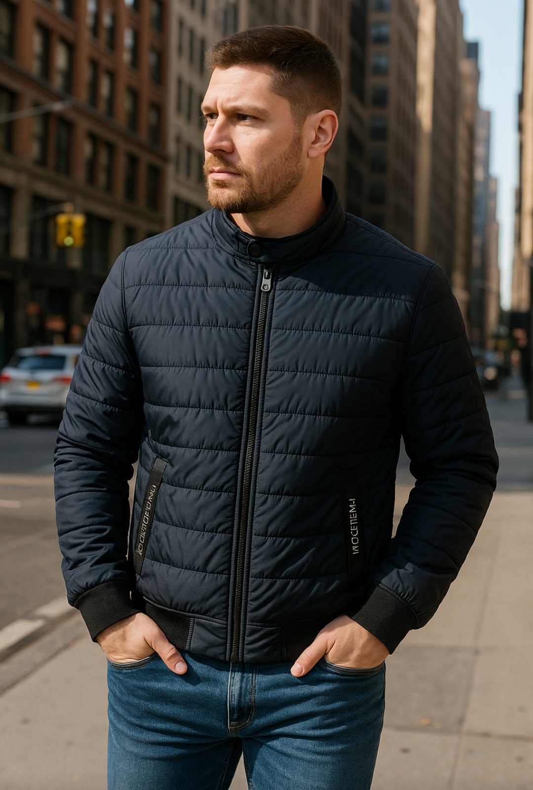 Dygsniuota vasarinė striukė 515