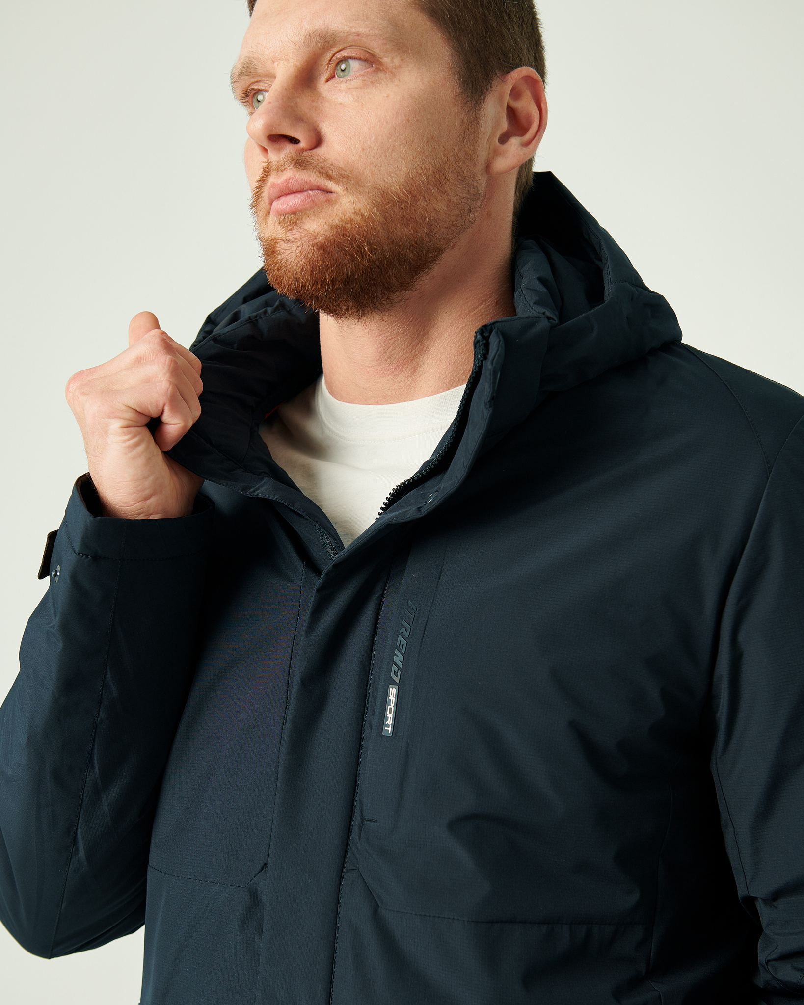 Demisezoninė mėlynos spalvos striukė D018