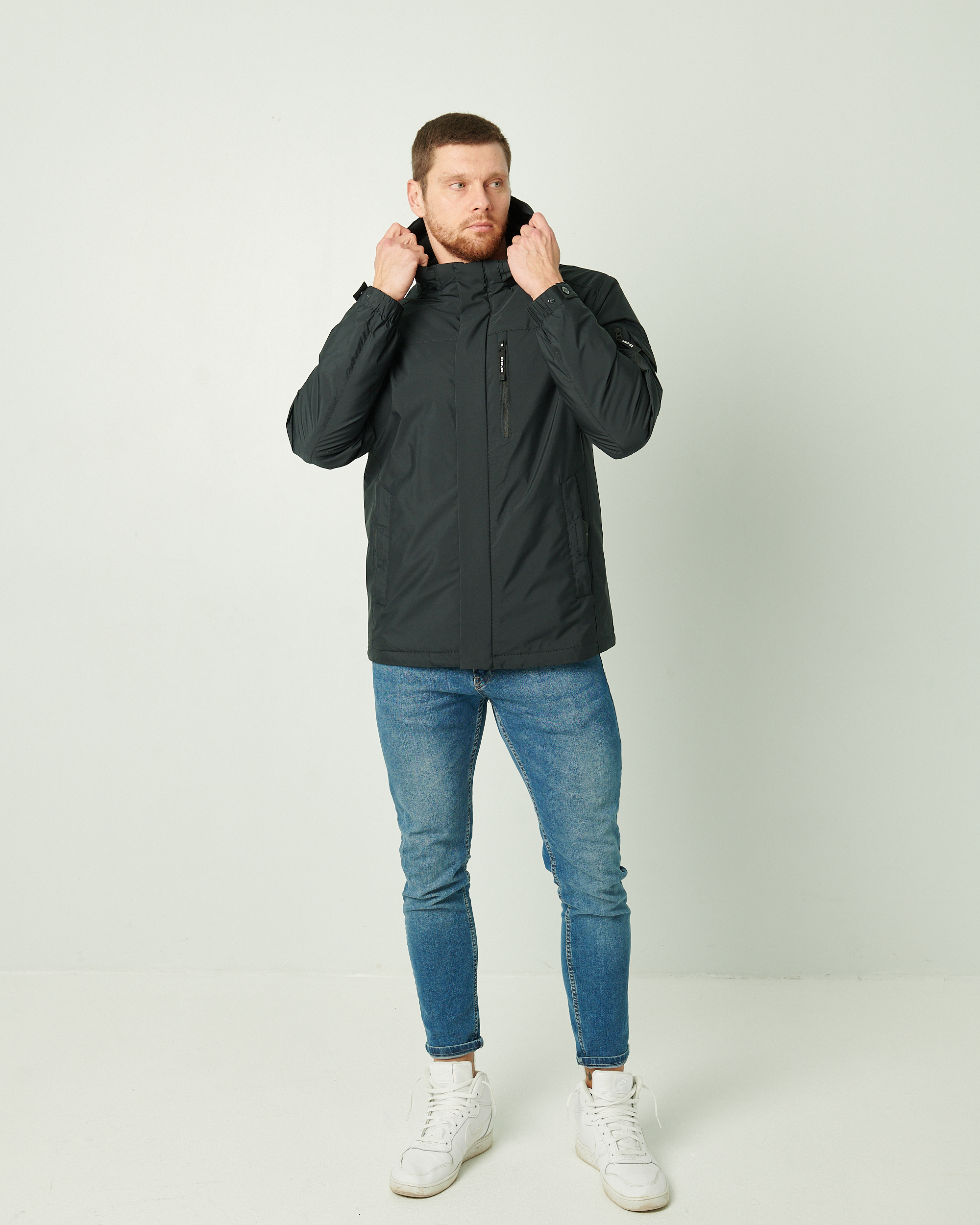 Klasikinė demisezoninė mėlynos spalvos striukė 7050