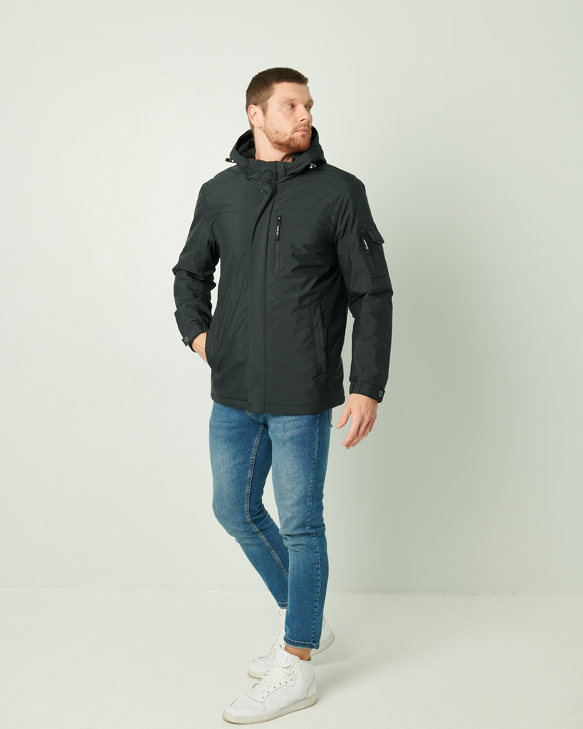 Klasikinė demisezoninė mėlynos spalvos striukė 7050