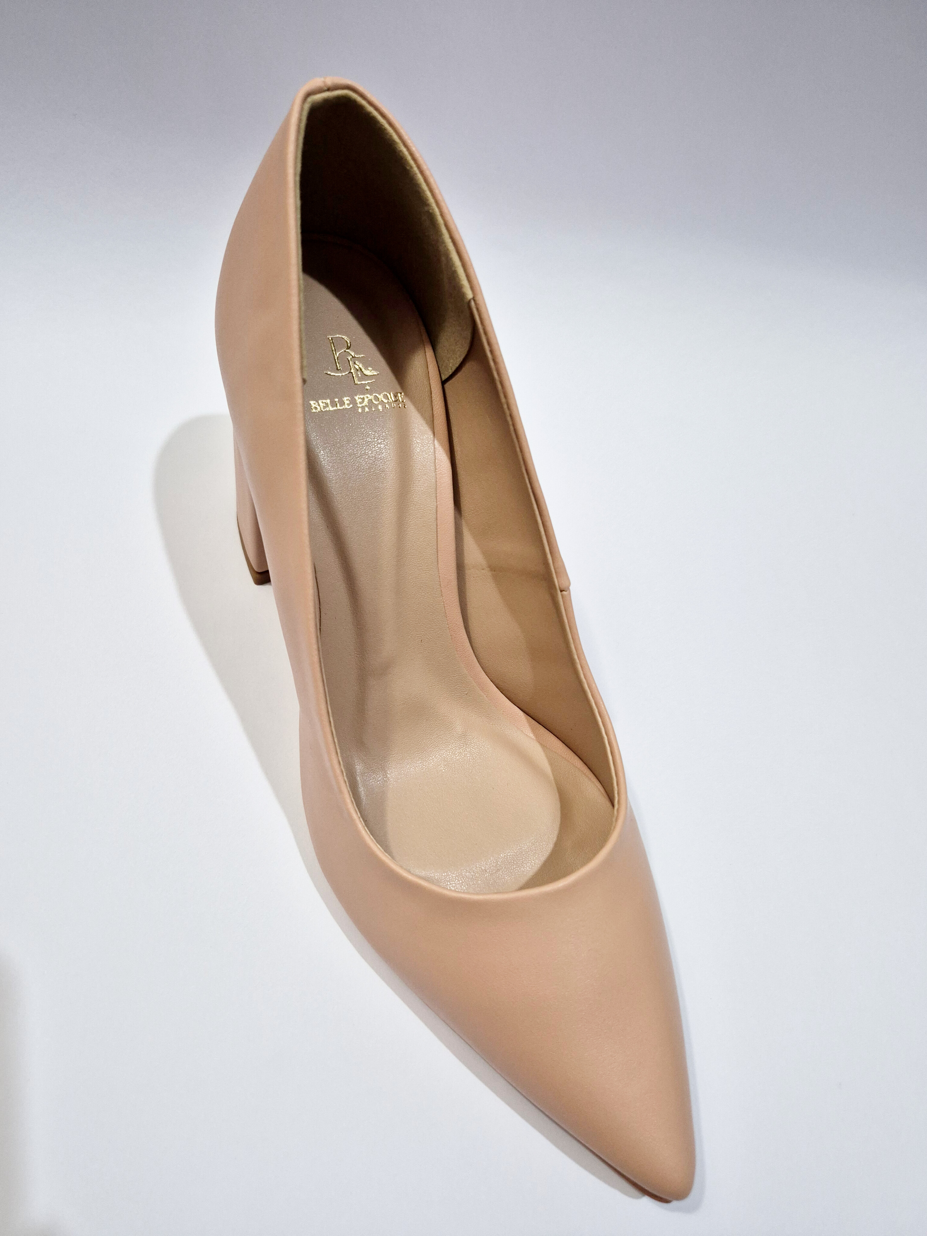 Scarpin Salto Bloco Nude