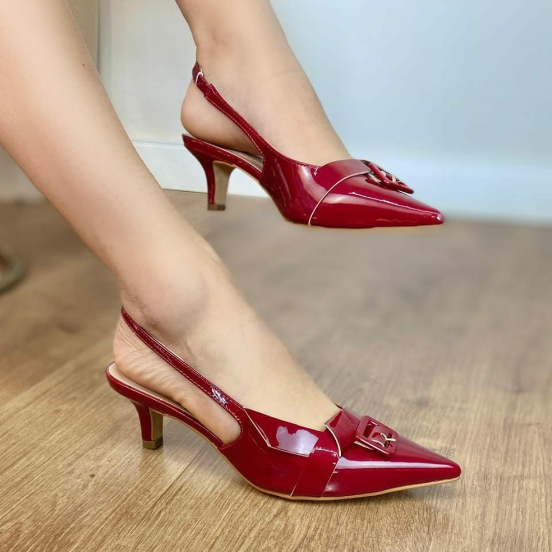 Scarpin Slingback Marsala