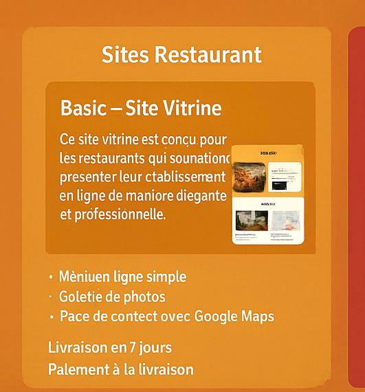 Basic – Site Vitrine pour Restaurant