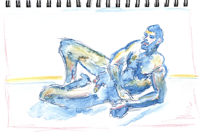 "Reclining Hunk" — 8x10 Print