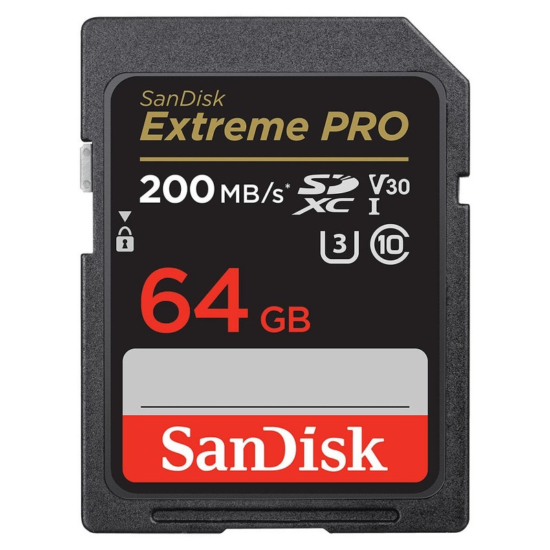 Sandisk carte SD extreme pro UHS-I carte mémoire C10, U3, V30, 4K UHD, carte SD SDSDXXD 64GB