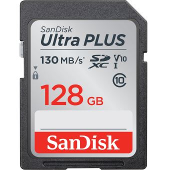 Carte SD SanDisk Ultra PLUS 128GB