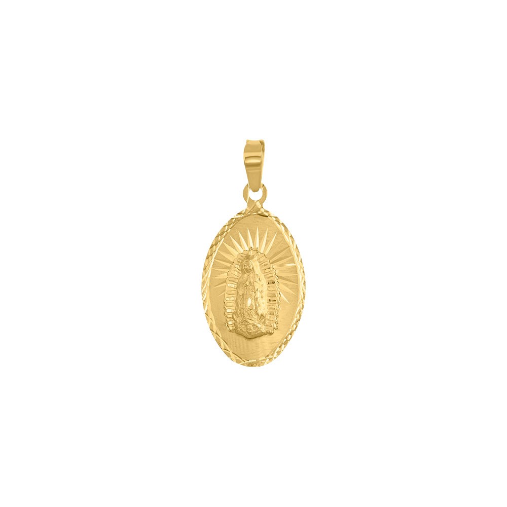 IM001312510K Medalla Dije de oro Virgen de Guadalupe