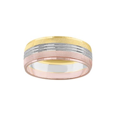 IM1035903  ARGOLLA DE MATRIMONIO ORO 10K TRES COLORES