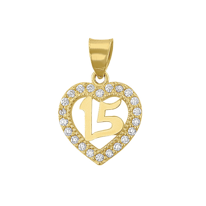 Dije Colgante de Quinceañera  oro 10k 7512510k 