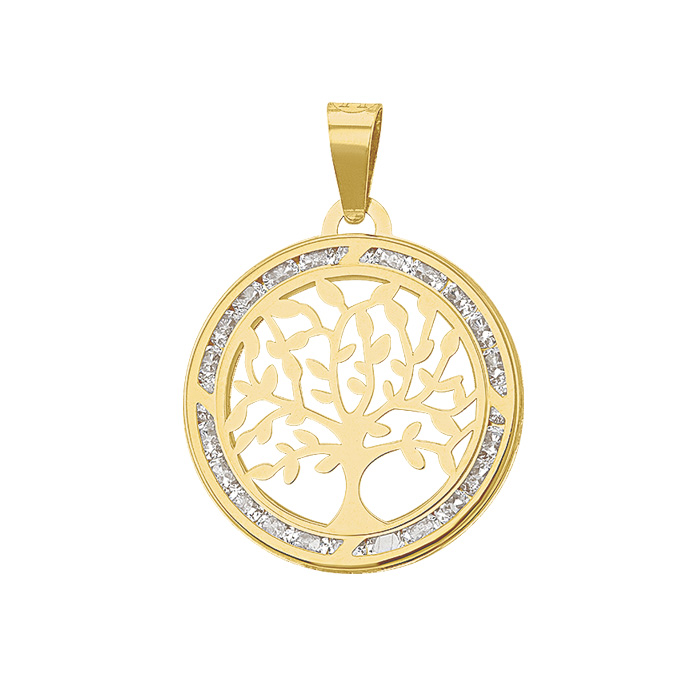 H68212510K Dije Colgante de Árbol de la Vida  oro 10k 
