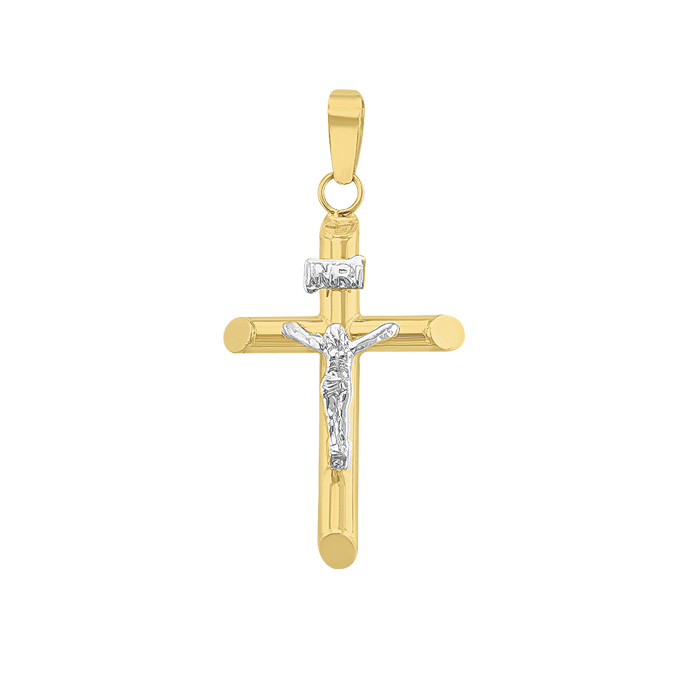 H100514042514K Colgante de cruz ORO  14k 