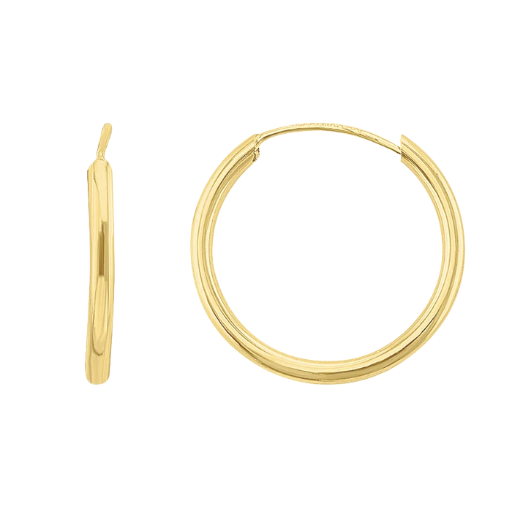 H54342510K Arracada tubo lisa delgada 1cm 6182510k