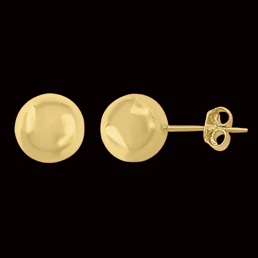 Pendientes diseño de bola 6mm oro 10k 4252510k
