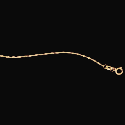 Cadena de oro 3 colores 015 40cm 10K 9852510k849