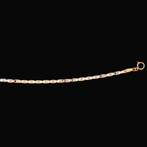 Cadena de Oro V.030 3COL. ESTR 9672510K775
