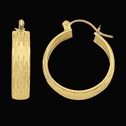 Aretes de aro dorados 6392510K686