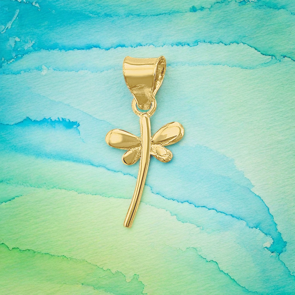 H67152510K Dije Colgante de libélula oro 10k