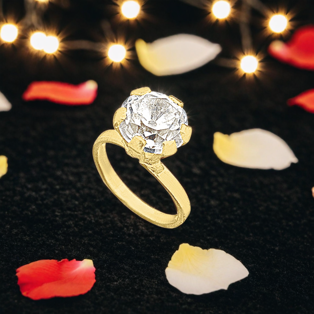 H654P2510K Dije mini Anillo de oro 10k