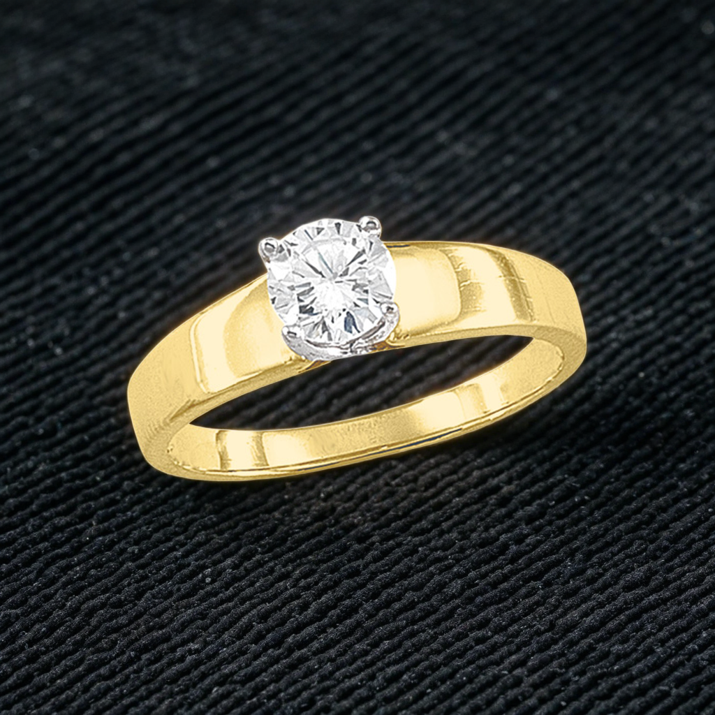 H12042012510K de oro con circonio