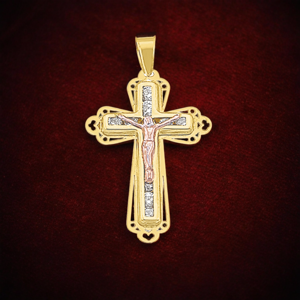 H69912510K Colgante de Cruz ORO 10K 