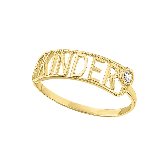 H19042510K Anillo de oro k10  