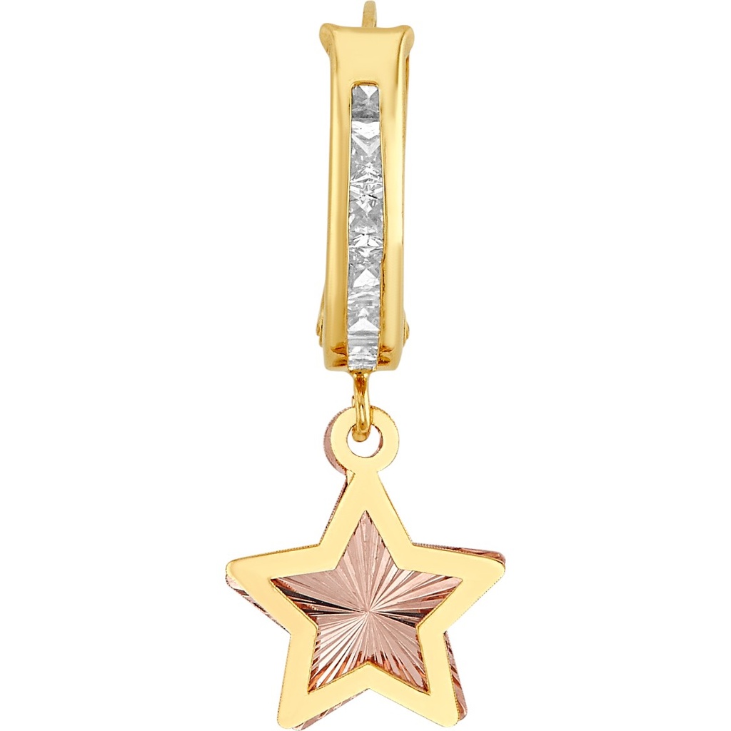 HZ6142510K HUGGIES Pendiente de estrella ORO 10K