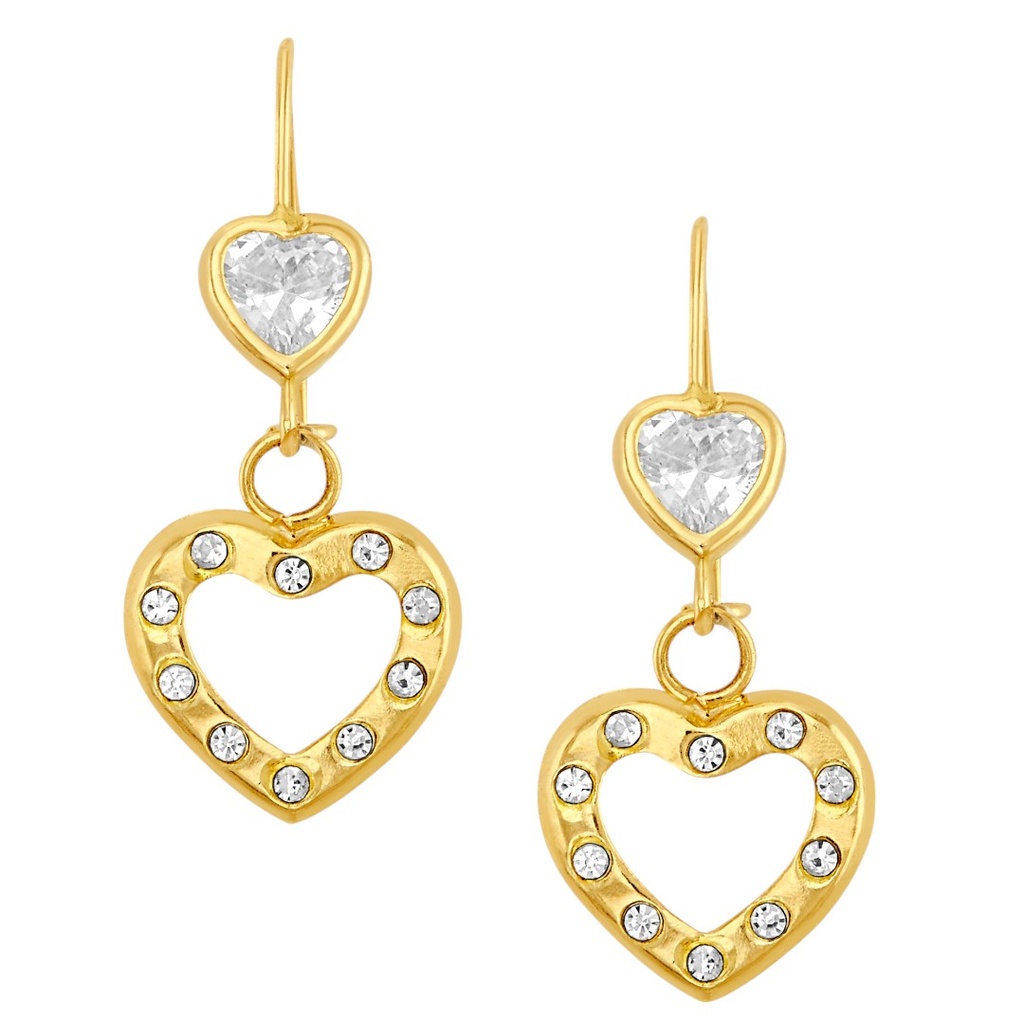 H59632510K Pendientes de corazón ORO10K