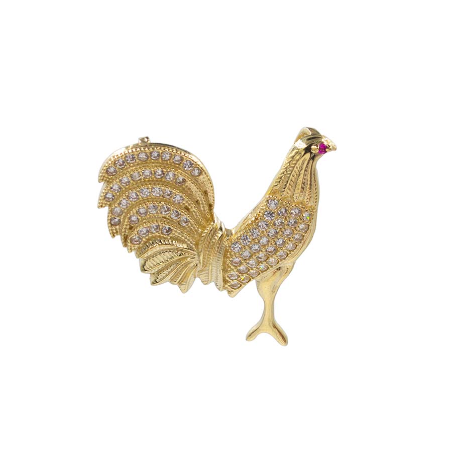 AA905561010K DIJE de gallo alta calidad  ORO 10K 