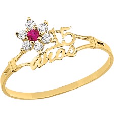 H10542032032010K Anillo de 15 años ORO 10K