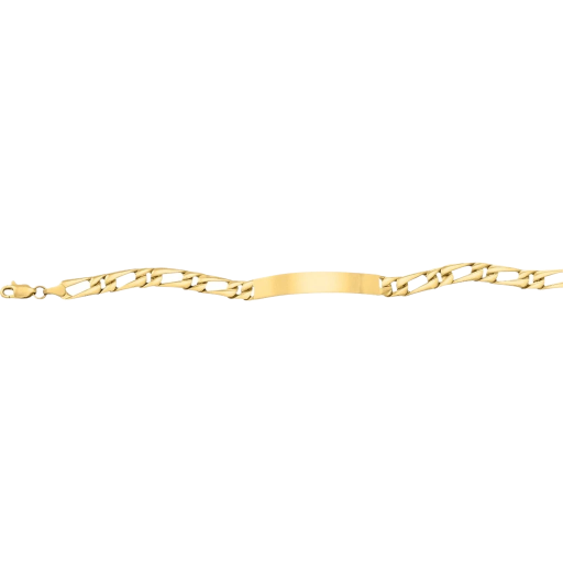 H81042510K 18CM Pulsera de oro 10k troquelada