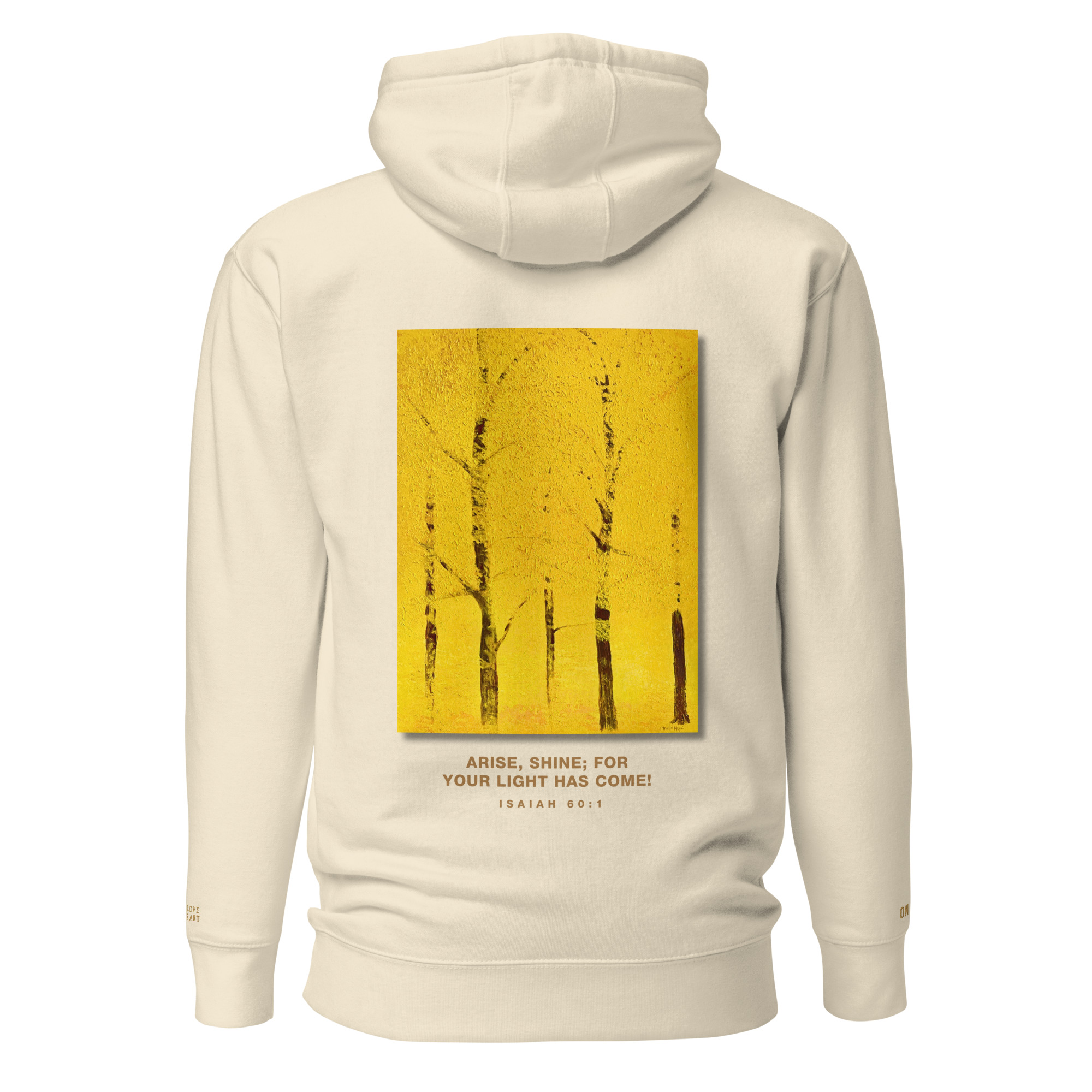 Arise & Shine Hoodie – Isaiah 60:1 | ON GOD x With Love Comes Art Collection