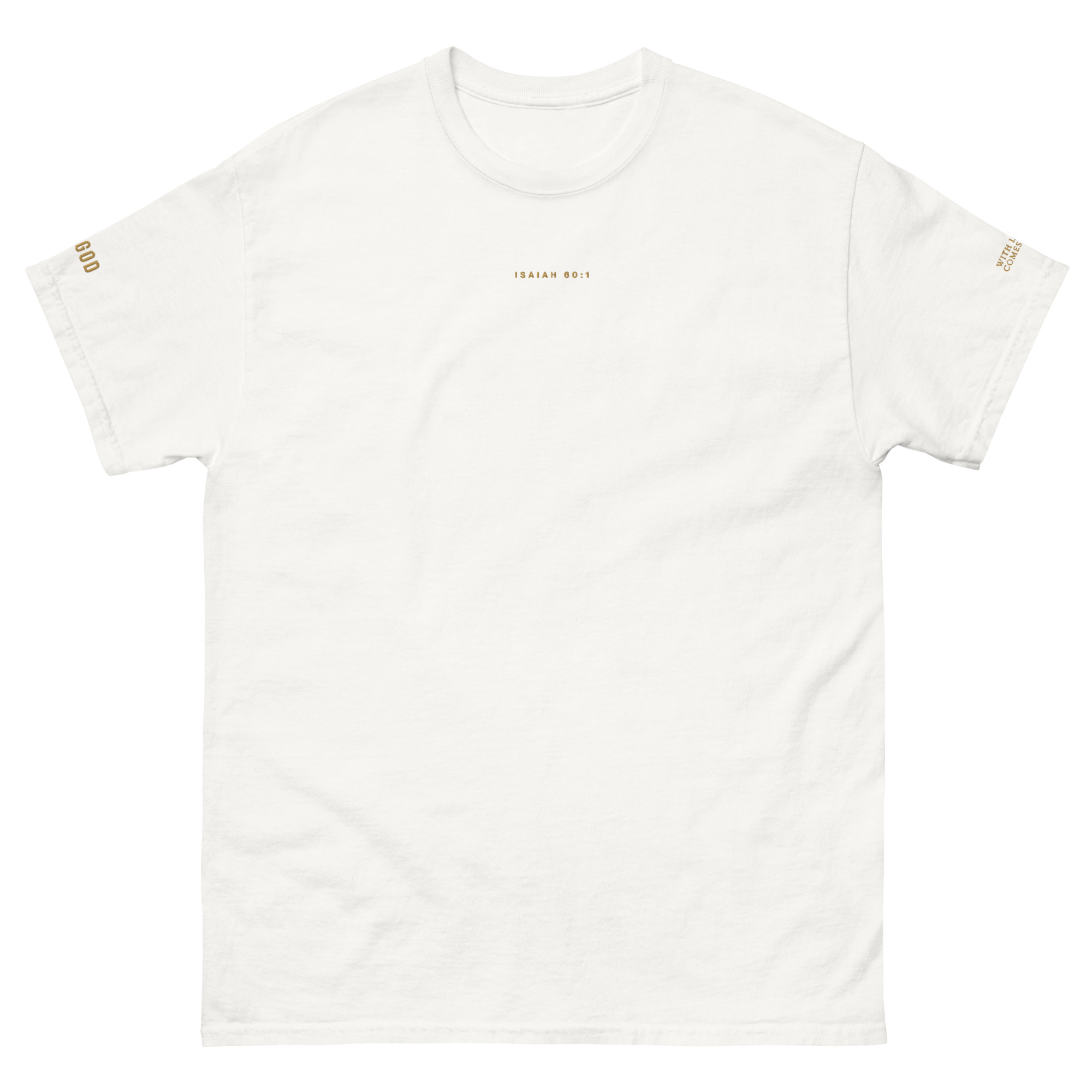Arise, Shine Tee -- Isaiah 60:1 | ON GOD x With Love Comes Art Collection