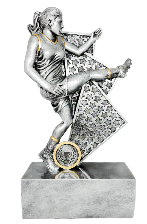 Female Aussie Rules Resin Trophy