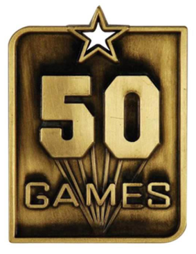 50 Games Commemorative Medal
