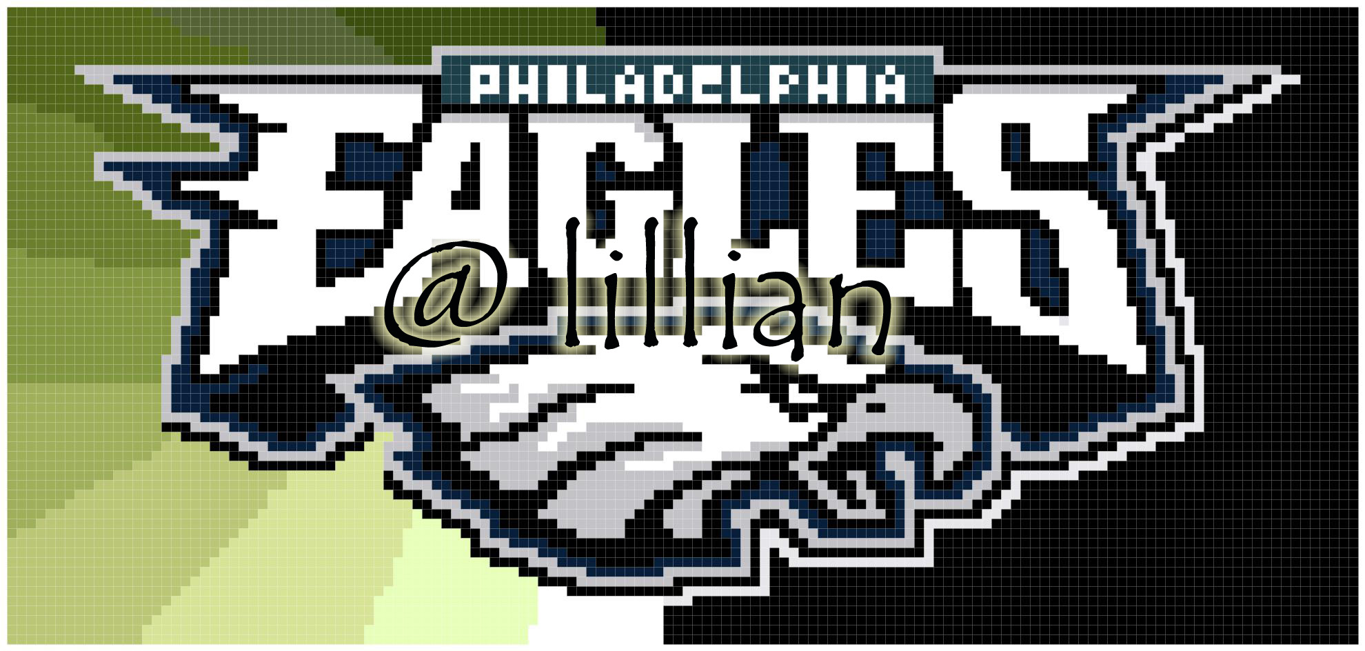 PDF ~NFL PHILADELPHIA EAGLES Counted Cross Stitch PATTERN