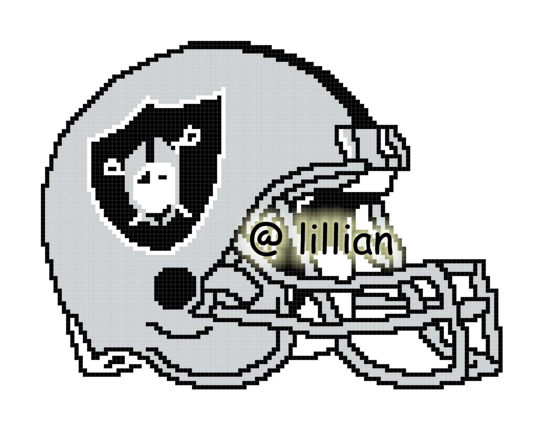 PDF ~NFL LAS VEGAS RAIDERS HELMET Counted Cross Stitch PATTERN
