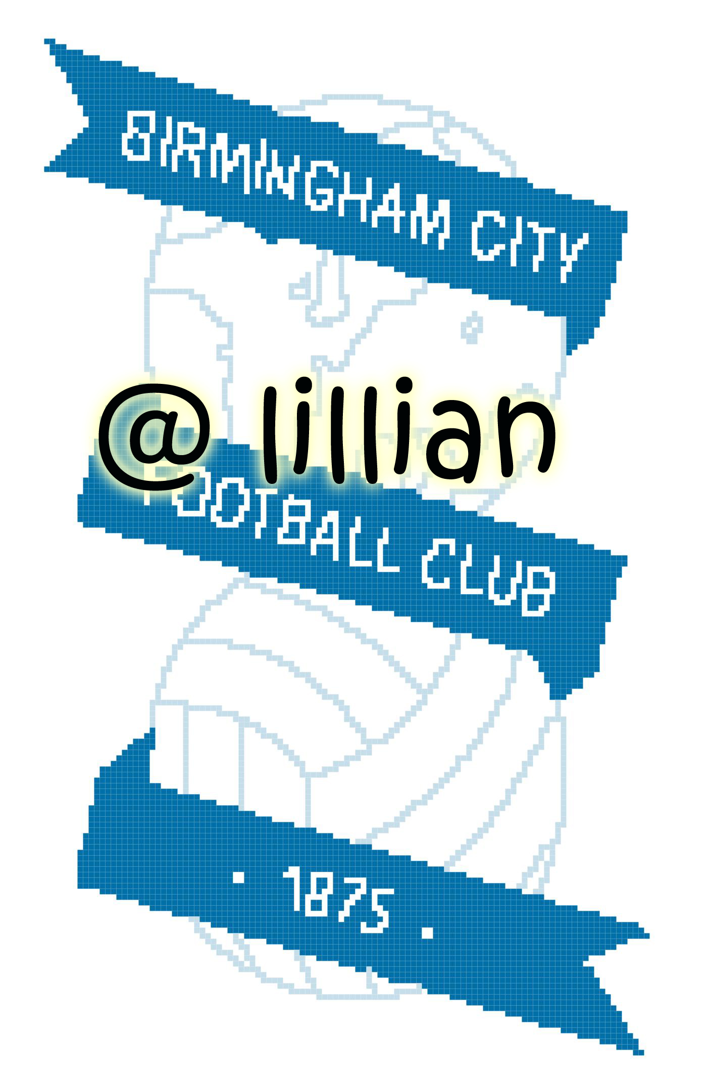 PDF ~EPL BIRMINGHAM CITY Counted Cross Stitch PATTERN