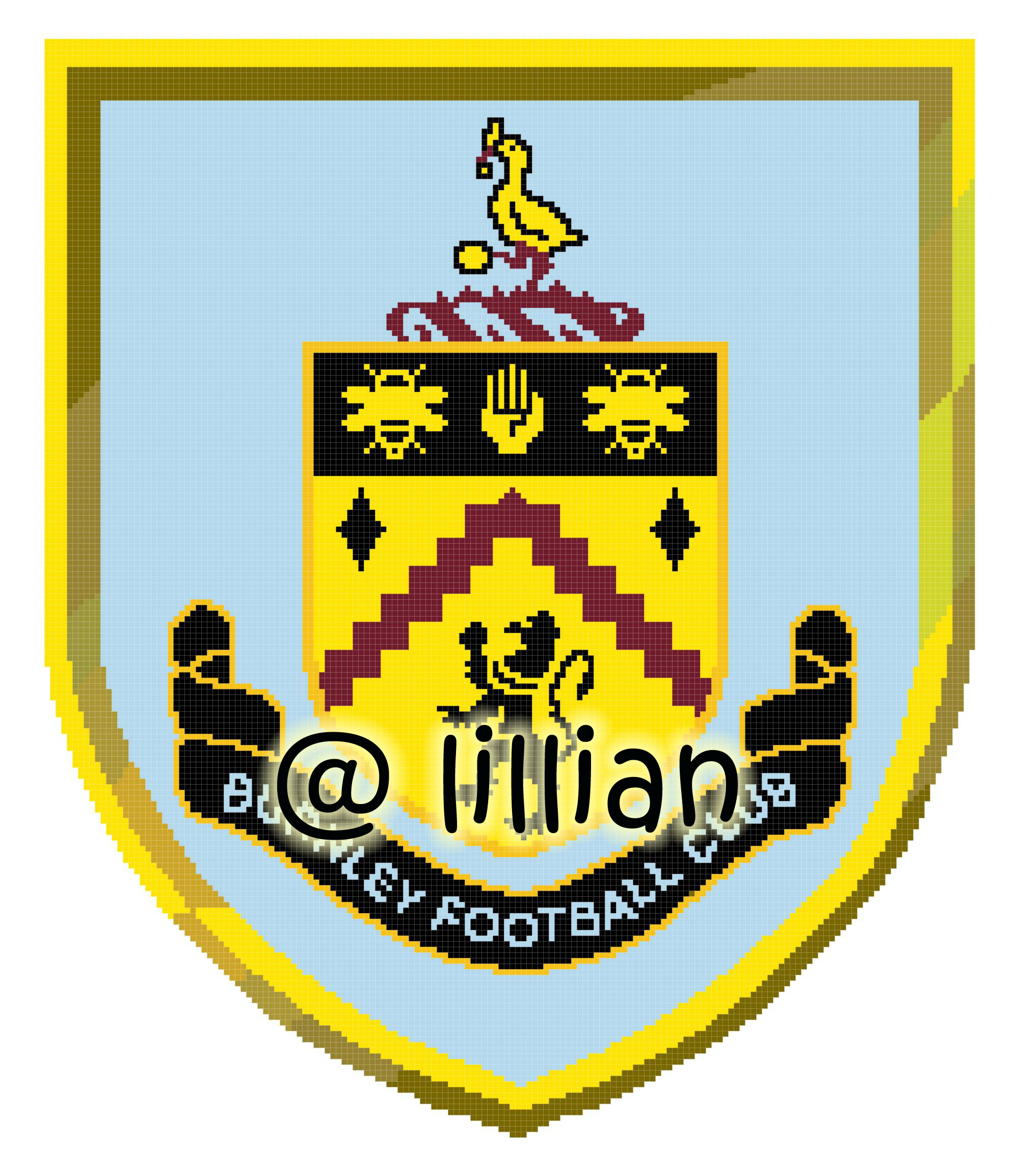 PDF ~EPL BURNLEY FOOTBALL CLUB Counted Cross Stitch PATTERN