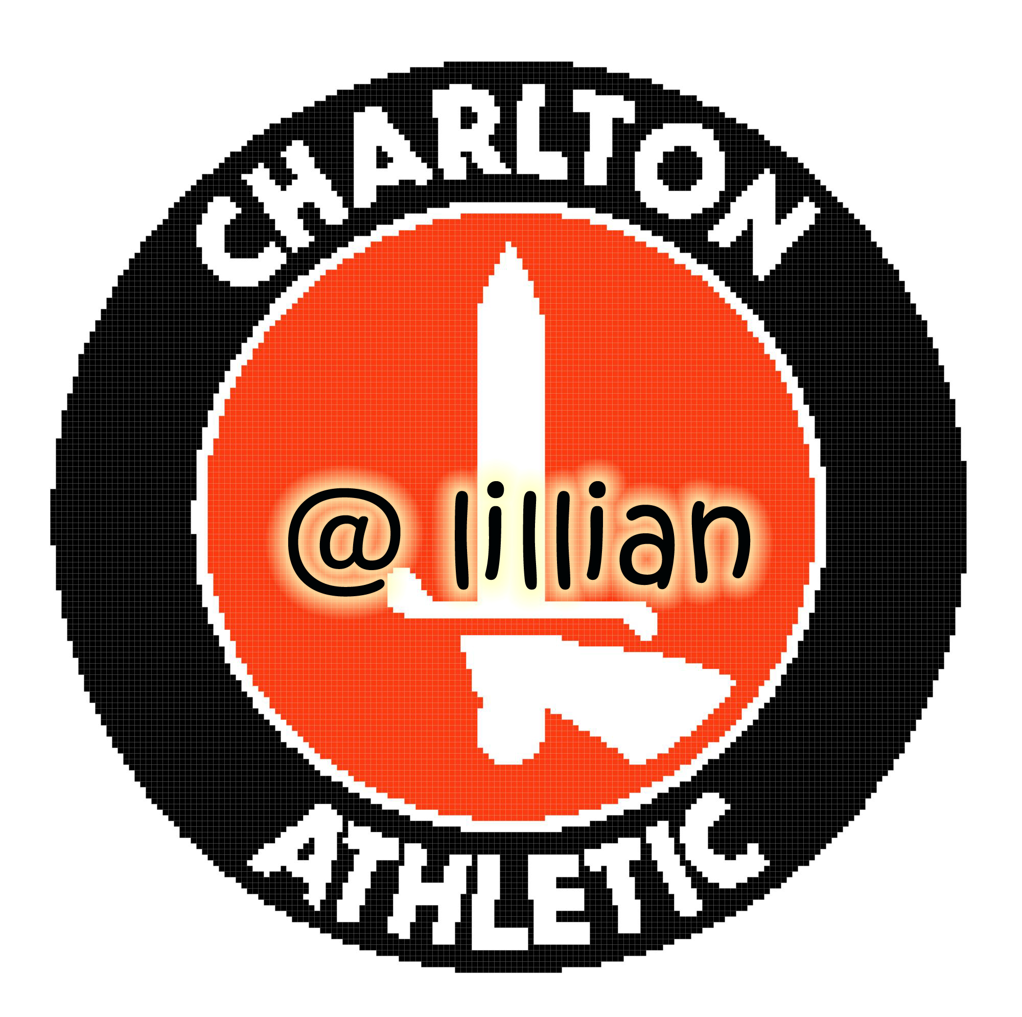 PDF ~EPL CHARLTON ATHLETIC Counted Cross Stitch PATTERN