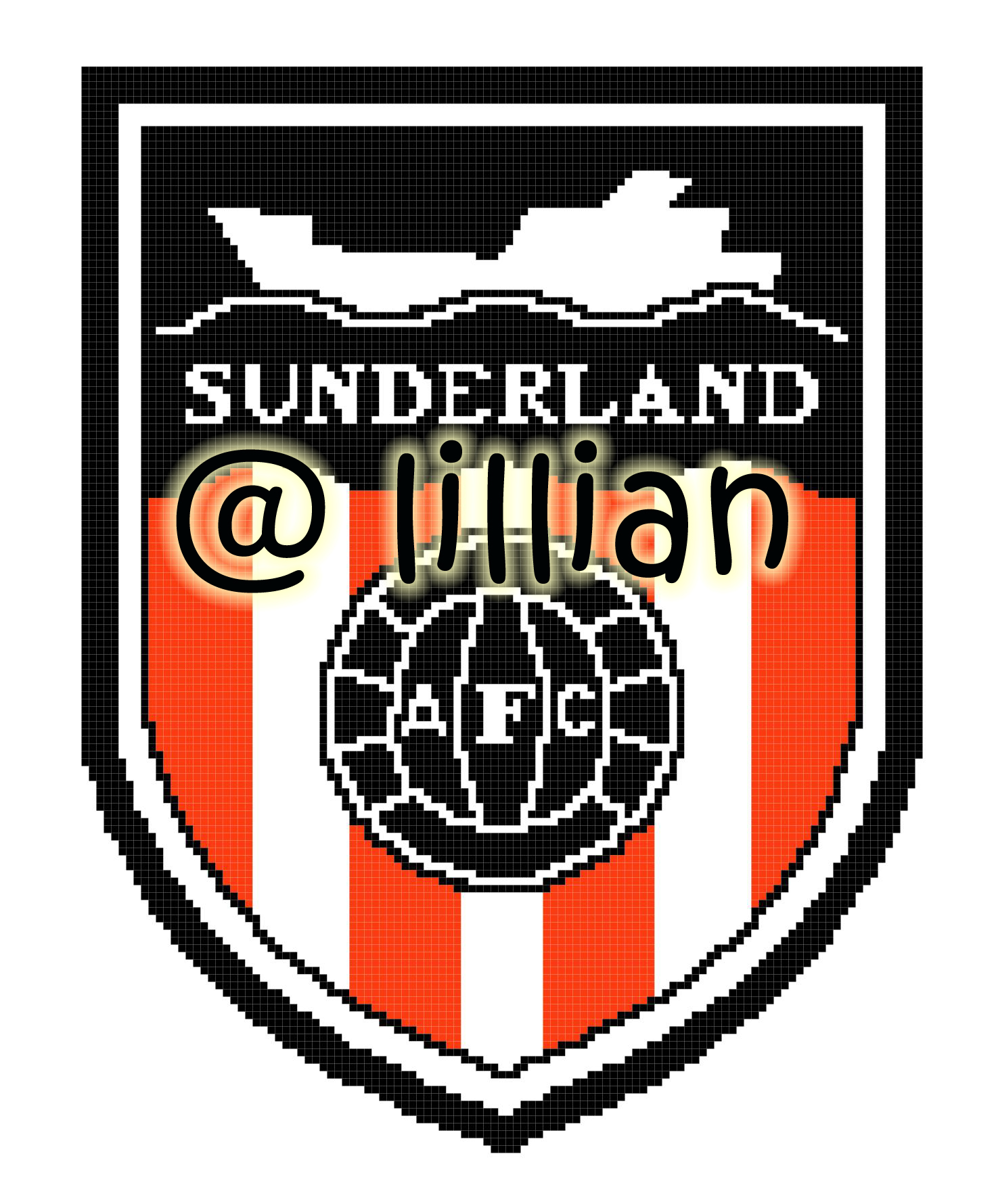 PDF ~EPL SUNDERLAND Counted Cross Stitch PATTERN