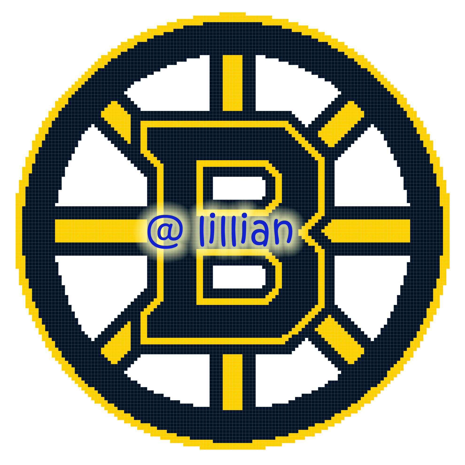 PDF ~NHL BOSTON BRUINS N Counted Cross Stitch PATTERN