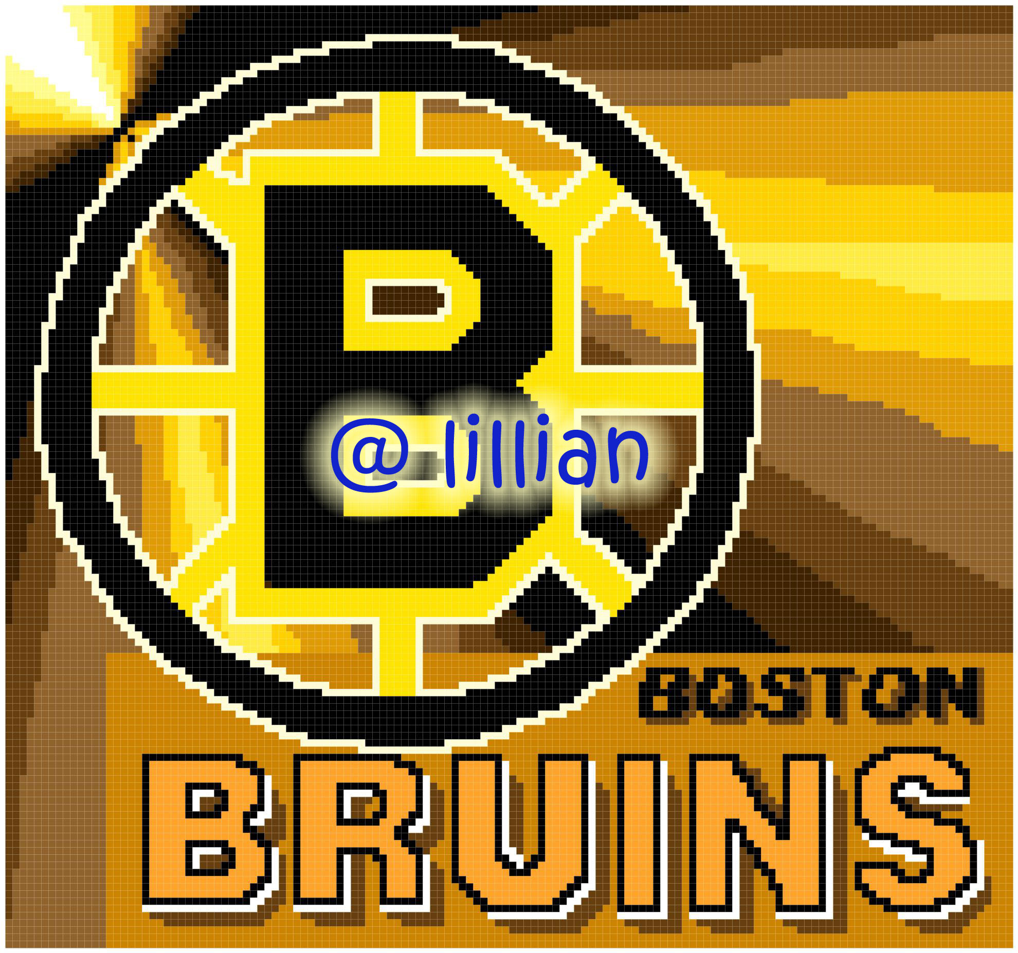 PDF ~NHL BOSTON BRUINS Counted Cross Stitch PATTERN