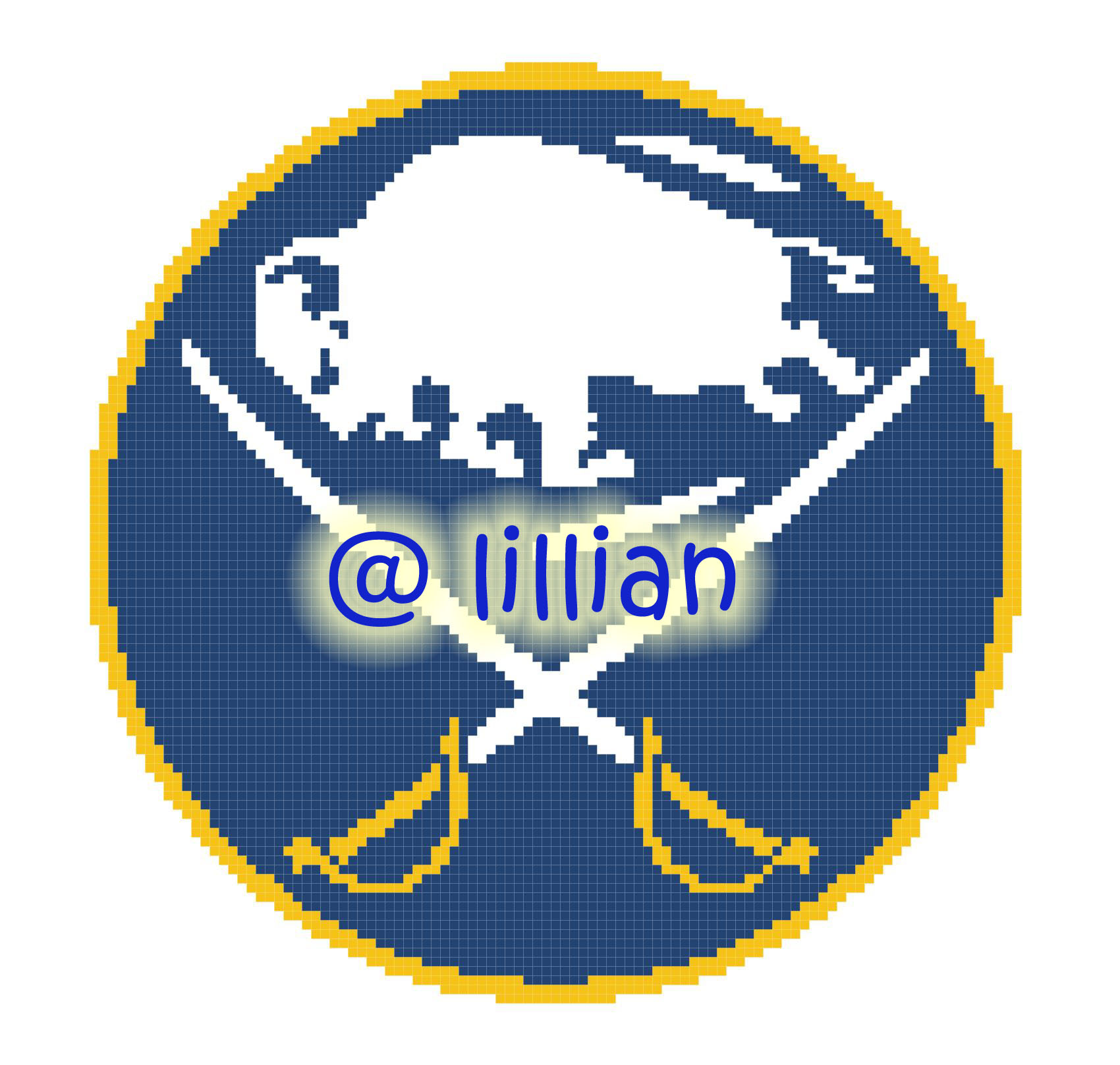 PDF ~NHL BUFFALO SABRES O O Counted Cross Stitch PATTERN