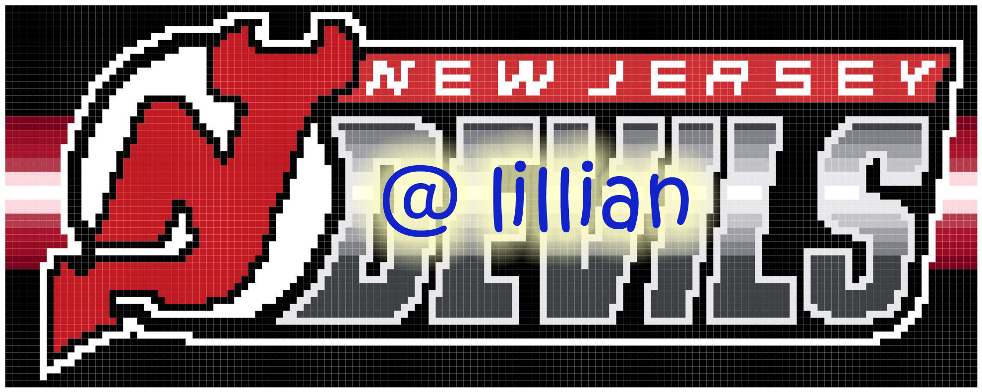 PDF ~NHL NEW JERSEY DEVILS Counted Cross Stitch PATTERN