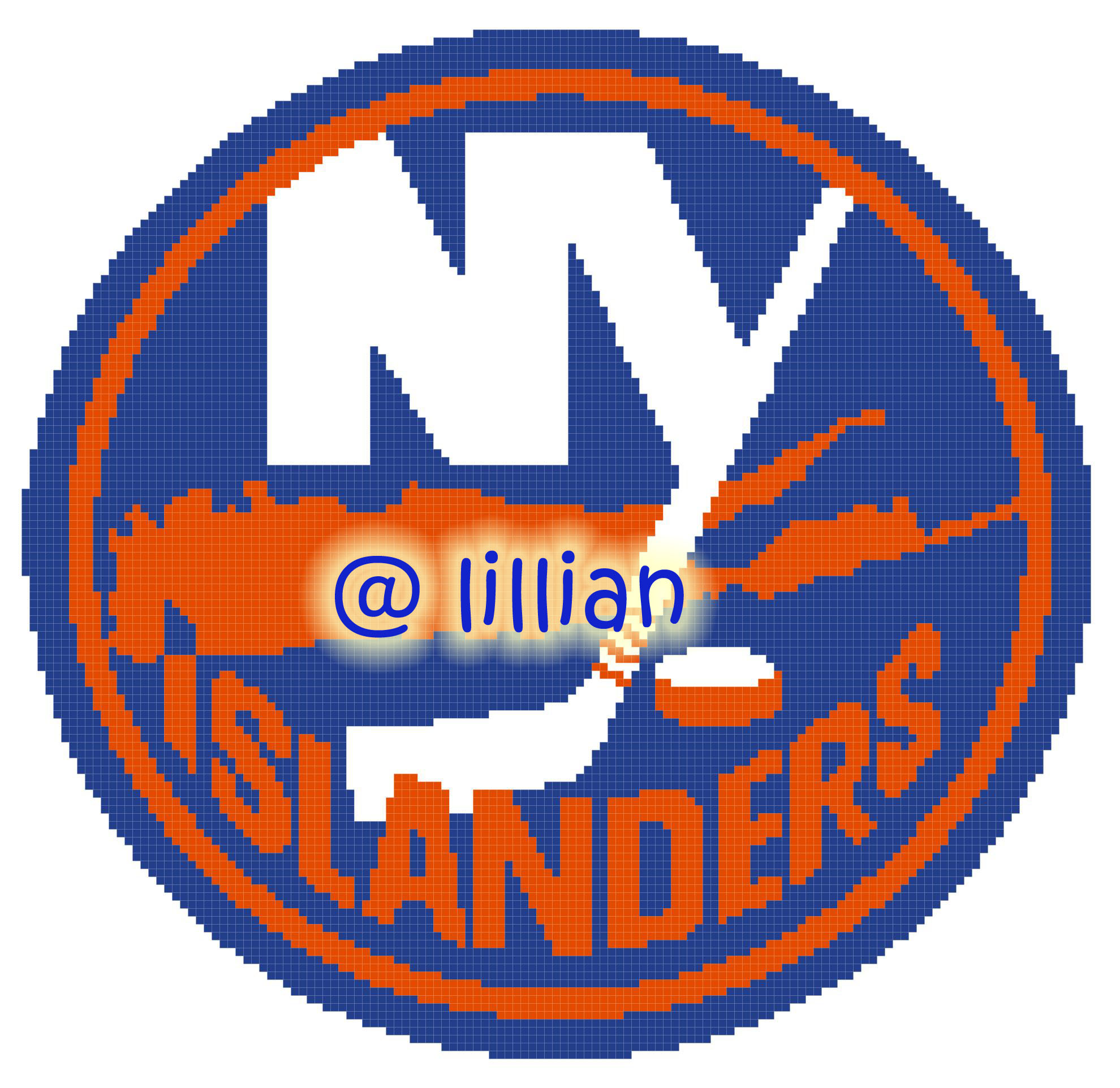 PDF ~NHL NEW YORK ISLANDERS N Counted Cross Stitch PATTERN