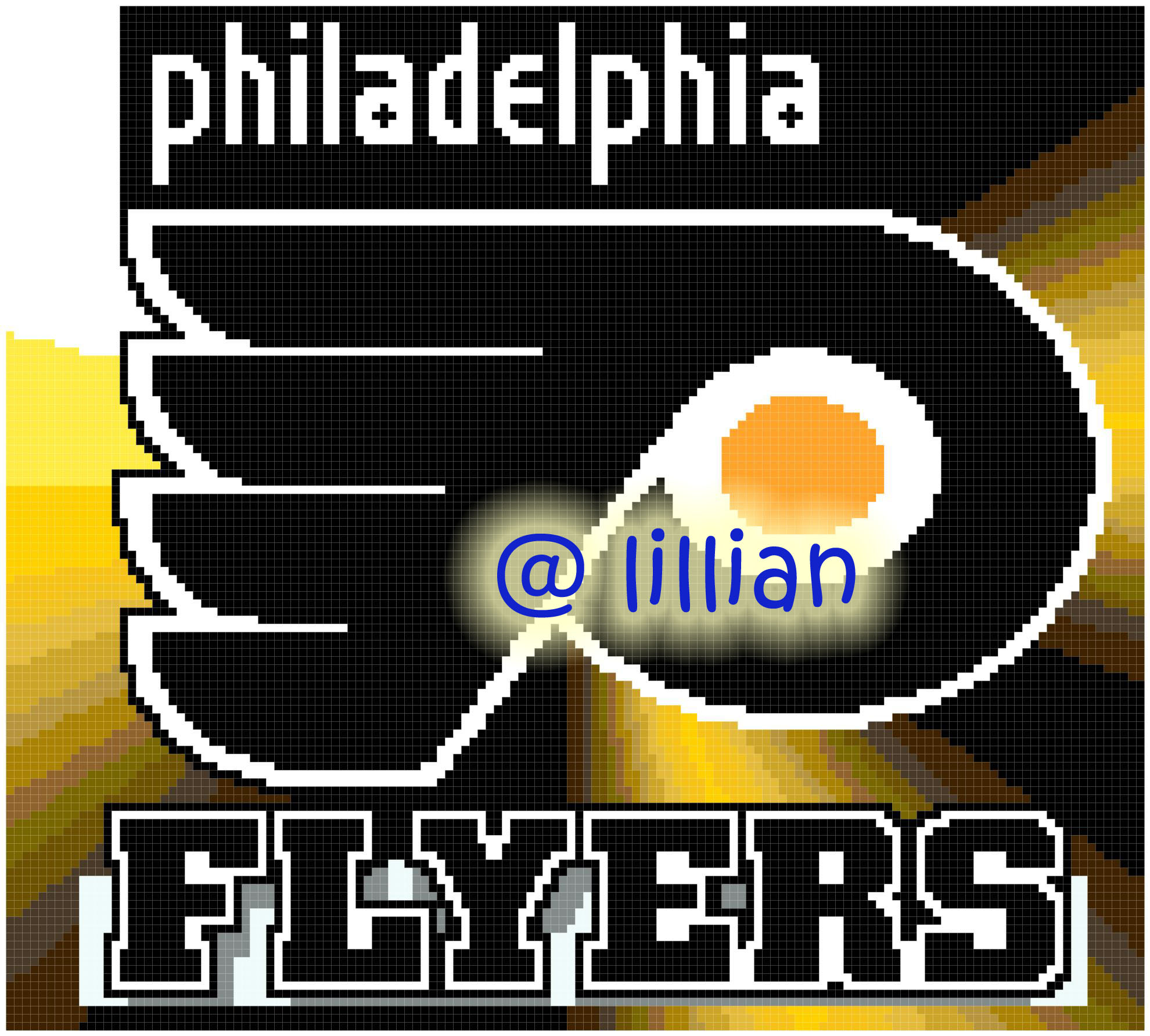 PDF ~NHL PHILADELPHIA FLYERS Counted Cross Stitch PATTERN