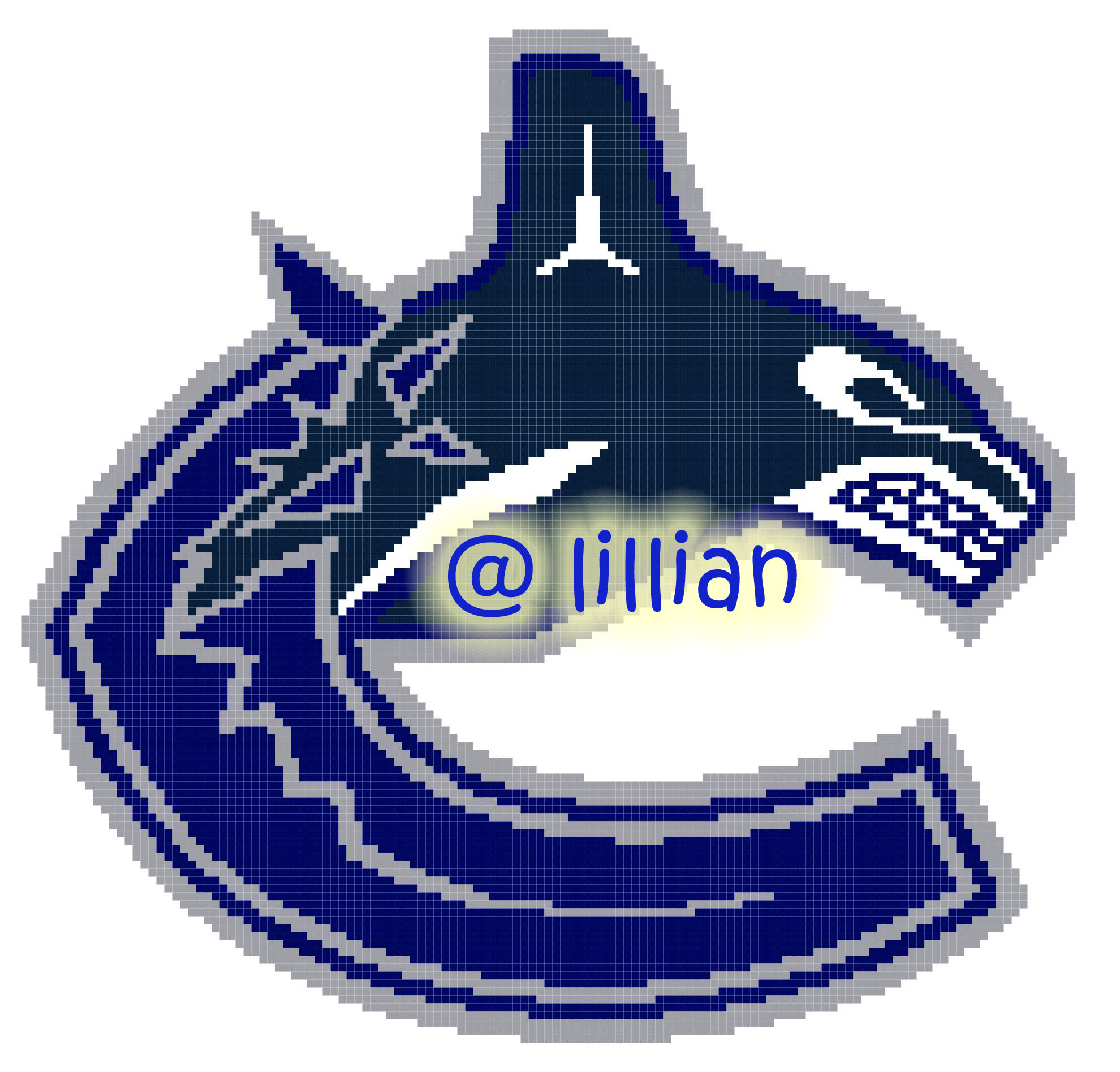 PDF ~NHL VANCOUVER CANUCKS NN Counted Cross Stitch PATTERN
