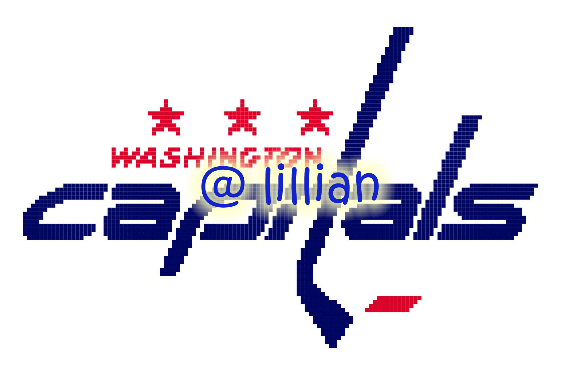 PDF ~NHL WASHINGTON CAPITALS N Counted Cross Stitch PATTERN